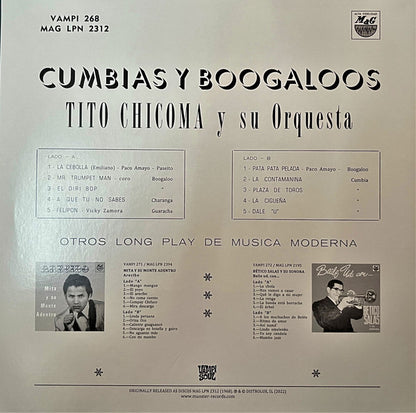 Tito Chicoma Y Su Orquesta – Cumbias y Boogaloos (LP, Vampi Soul, 2022) Back Cover