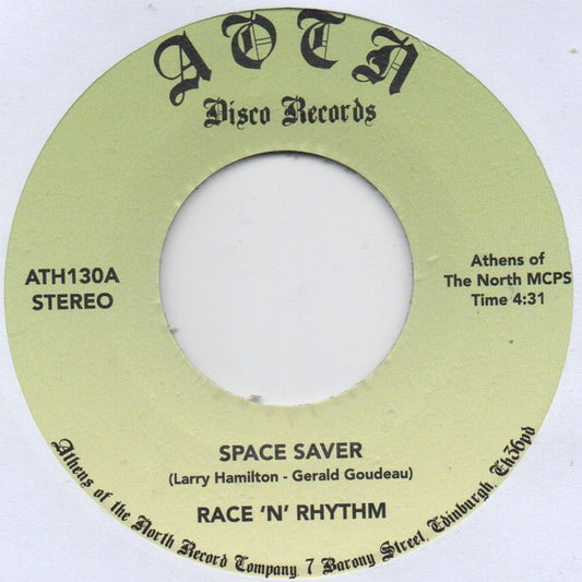 Race 'N Rhythm : Space Saver / Candybar Superstar (7", Single, RE)