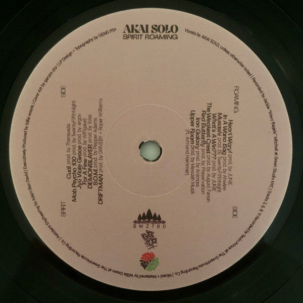 Akai Solo – Spirit Roaming (LP, Backwoodz Studioz, 2023) Image 3