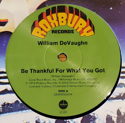 William DeVaughn : Be Thankful For What You Got (12", RE)