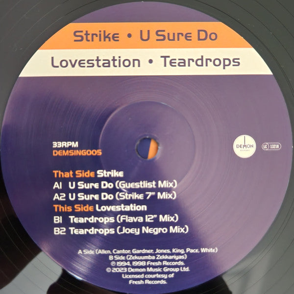 Strike / Lovestation : U Sure Do / Teardrops (12", RE)