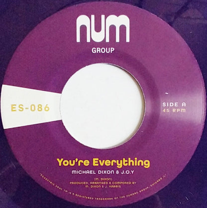 Michael Dixon & J.O.Y. : You're Everything (7", RE, Pur)