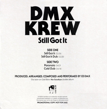 DMX Krew : Still Got It (12", Maxi, Promo)