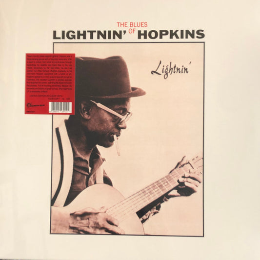 Lightnin' Hopkins – Lightnin' (The Blues Of Lightnin' Hopkins) (LP, Clear, Destination Moon, 2023) Front Cover