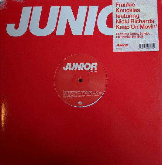 Frankie Knuckles Feat. Nicki Rickards* : Keep On Movin' (12")