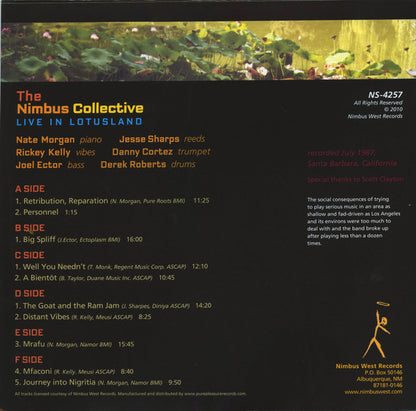 The Nimbus Collective : Live In Lotusland (3xLP, Album, Ltd, RE, RM)