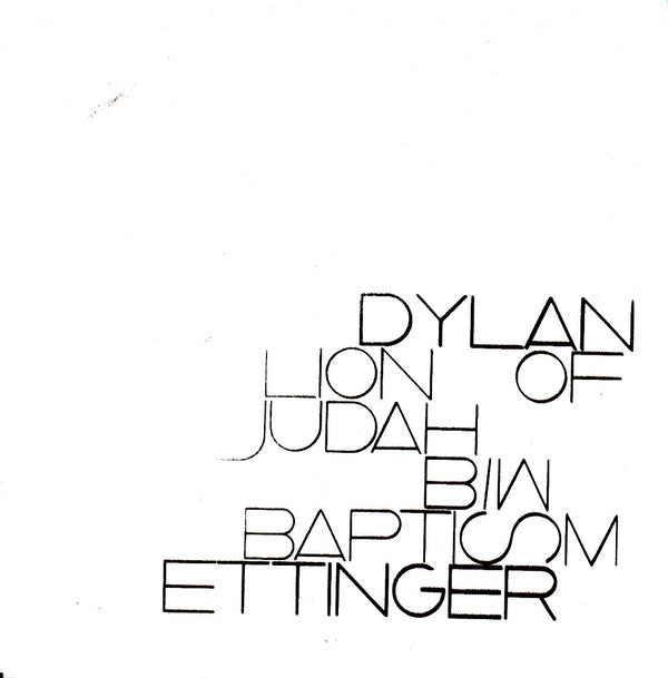 Dylan Ettinger : Lion Of Judah (7", Single, Ltd)