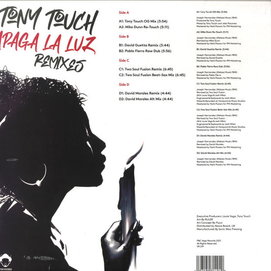 Tony Touch : Apaga La Luz (Remixes) (2x12")