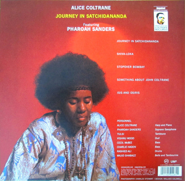 Alice Coltrane Featuring Pharoah Sanders : Journey In Satchidananda (LP, Album, RE, Gat)