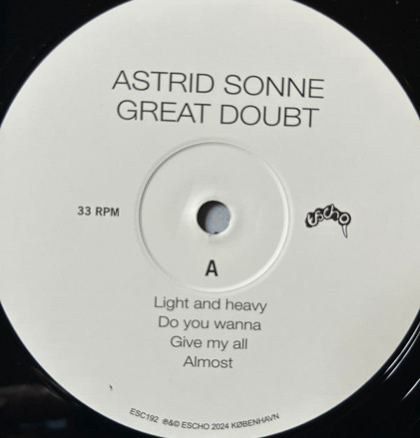 Astrid Sonne : Great Doubt (LP, Album)