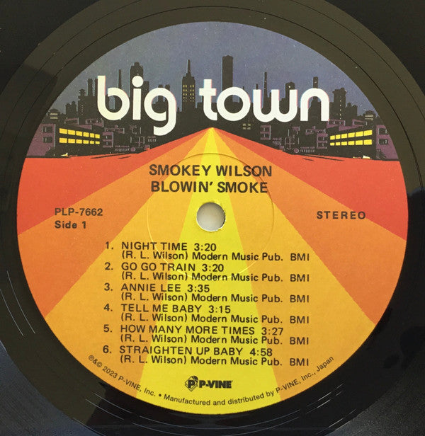 【LP】Smokey Wilson ‎/ Blowin' Smoke Smokey Wilson - Blowin' Smoke (LP) – Further Records