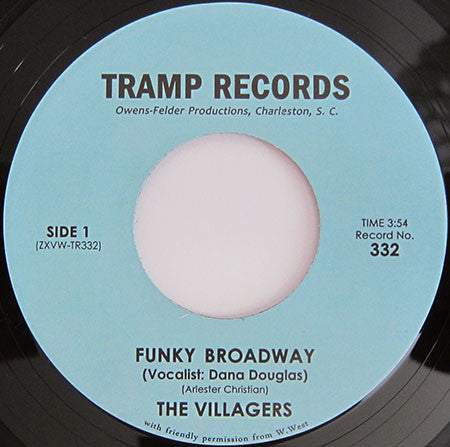 The Villagers (12) : Funky Broadway (7", Single)