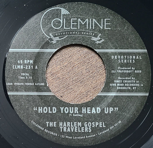 The Harlem Gospel Travelers : Hold Your Head Up (7")
