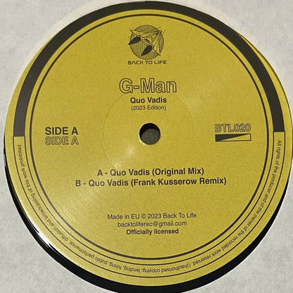 G-Man : Quo Vadis (12")