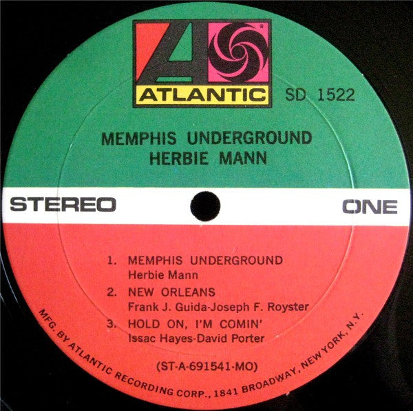 Herbie Mann : Memphis Underground (LP, Album, Mon)