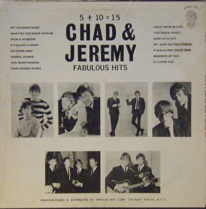 Chad & Jeremy : 5 + 10 = 15 (Fabulous Hits) (LP, Comp, Som)