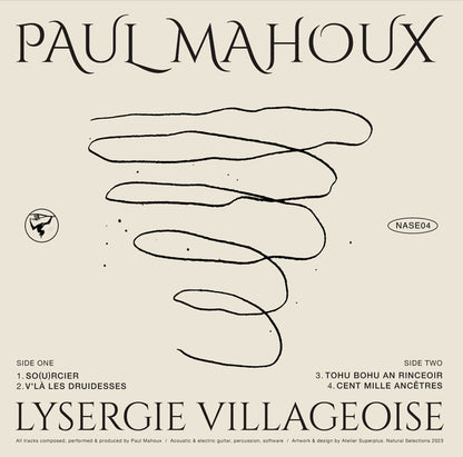 Paul Mahoux – Lysergie Villageoise (12", Natural Selections, 2024) Back Cover