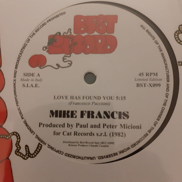 Mike Francis : Love Has Found You / Nightime Lady (12", Ltd, RE)