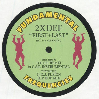 2XDEF – First + Last (12", Fundamental Frequencies, 2026) Front Cover