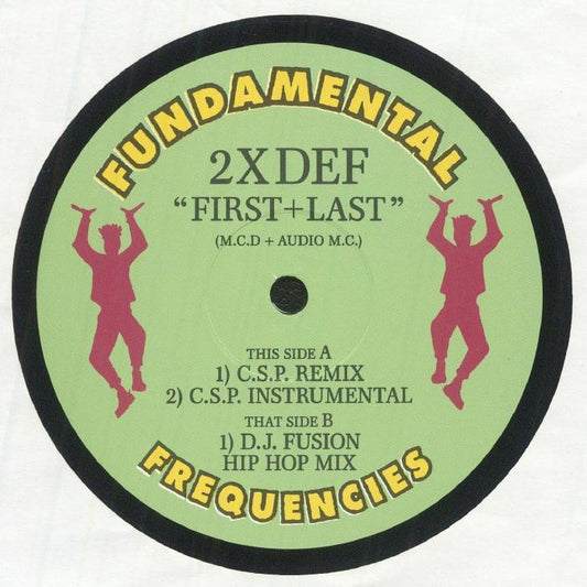 2XDEF – First + Last (12", Fundamental Frequencies, 2026) Front Cover