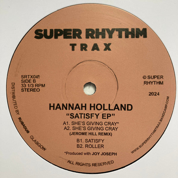 Hannah Holland : Satisfy EP (12", EP)