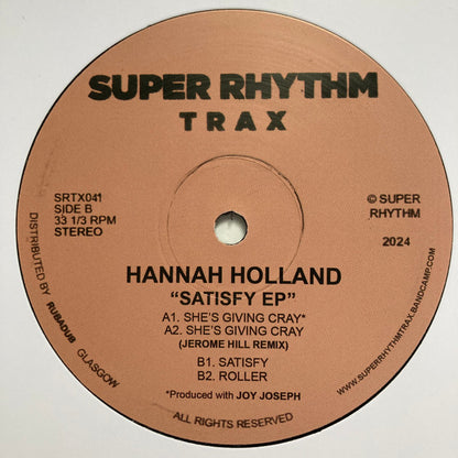 Hannah Holland : Satisfy EP (12", EP)