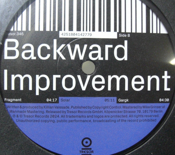 UFO95 : Backward Improvement (12", EP)