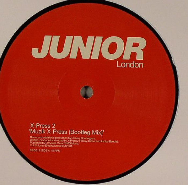 X-Press 2 – Muzik X-Press (12", Junior London, 2001) Front Cover