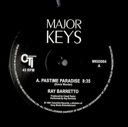 Ray Barretto – Pastime Paradise (12", Major Keys, 2024) Image 3
