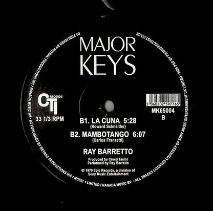 Ray Barretto – Pastime Paradise (12", Major Keys, 2024) Image 4