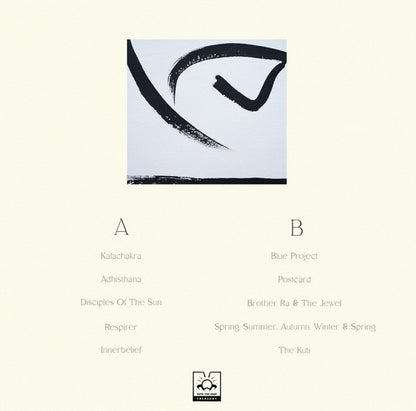 Prajñāghoṣa – Flow Of Adhiṣṭhāna (LP, Into The Deep Treasury, 2025) Back Cover