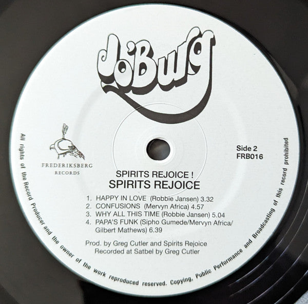 Spirits Rejoice : Spirits Rejoice! (LP, Album, RE, RM)