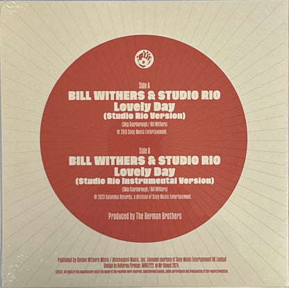 Bill Withers And Studio Rio : Lovely Day (7", Single)