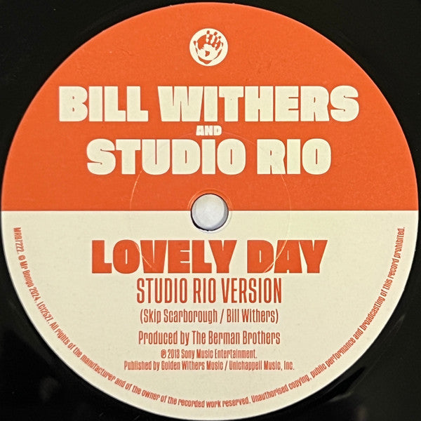 Bill Withers And Studio Rio : Lovely Day (7", Single)