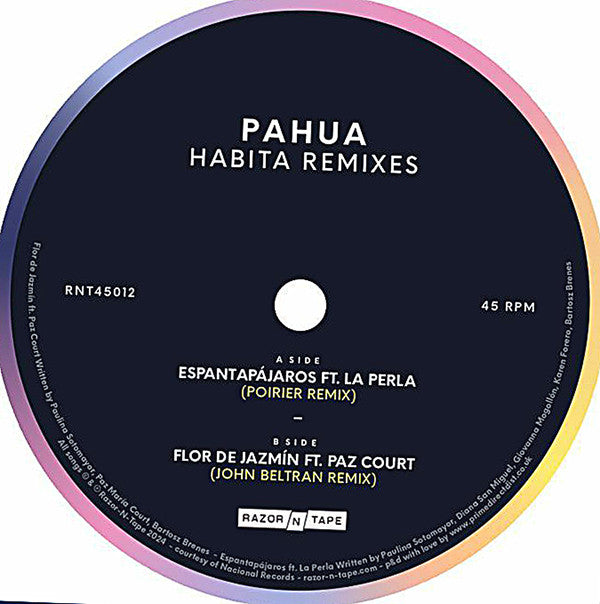 Pahua (2) : Habita (7" Remixes) (7", Single)