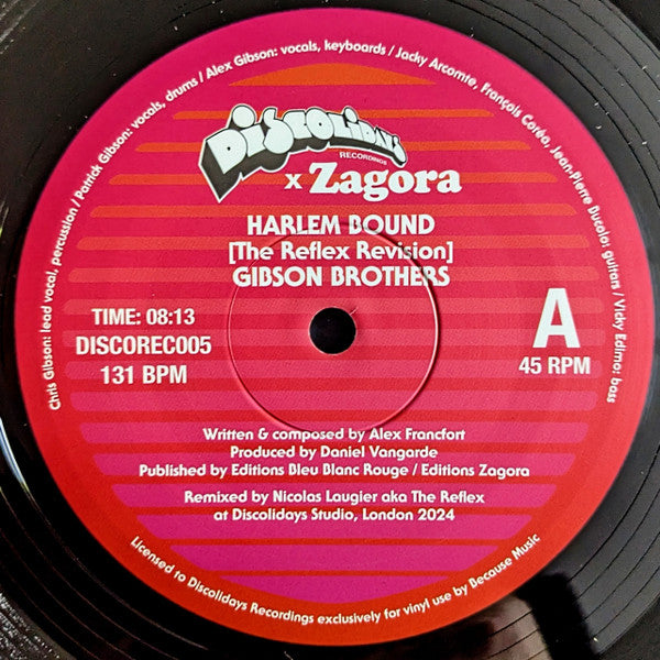 Gibson Brothers : Harlem Bound / Dancin' The Mambo (The Reflex Revisions)  (12", Ltd)