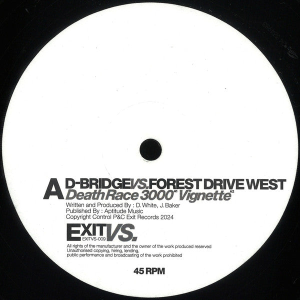 D-Bridge vs. Forest Drive West :  EXITVS009 (12", EP)