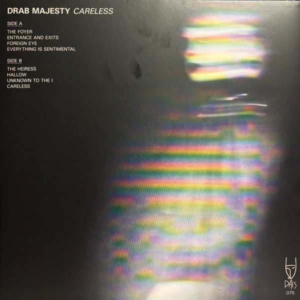 Drab Majesty – Careless (LP, Blue/Green Split, Dais Records, 2022) Back Cover