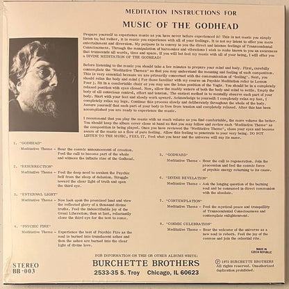Master Wilburn Burchette : Music Of The Godhead For Supernatural Meditation (LP, Album, RE, Gol)
