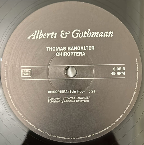 Thomas Bangalter : Chiroptera (12", Ltd)