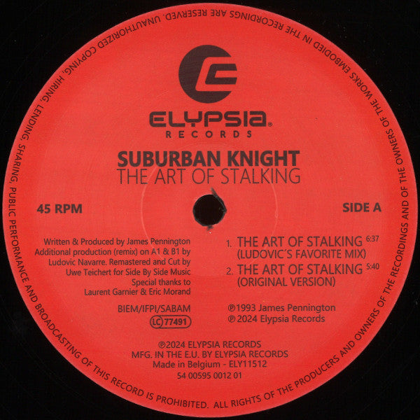 Suburban Knight : The Art Of Stalking  (12", RM)