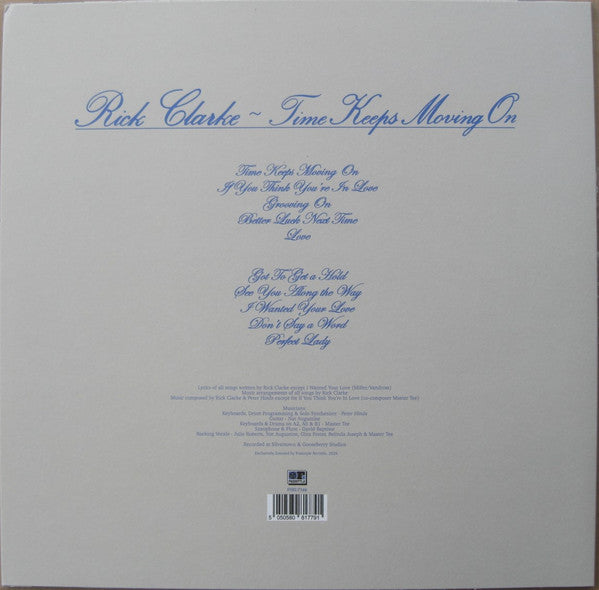 Rick Clarke : Time Keeps Moving On (LP, Album, RE)