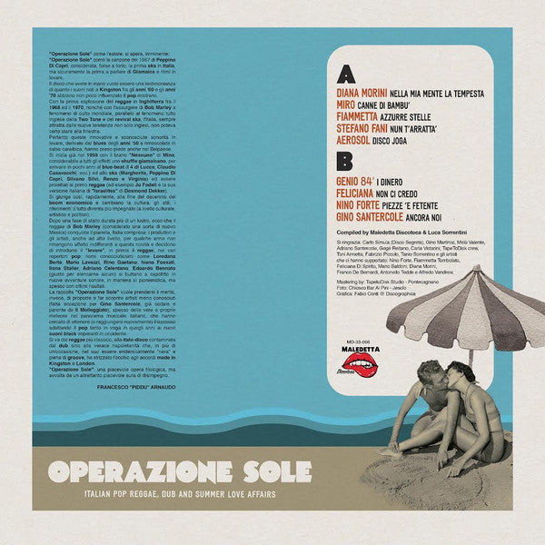 Various : Operazione Sole (Italian Pop Reggae, Dub And Summer Love Affairs) (LP, Comp)