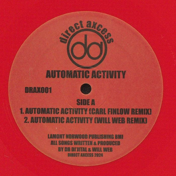 DJ Di'jital : Automatic Activity (12", Red)