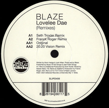 Blaze : Lovelee Dae (Remixes) (12")