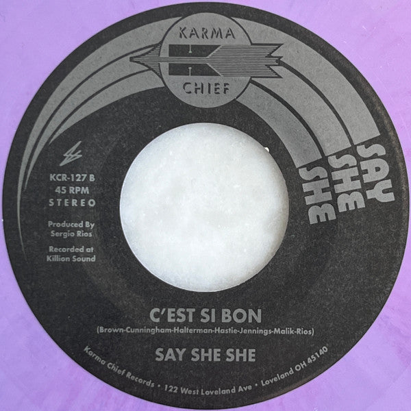 Say She She : I Believe In Miracles (7", Pur)