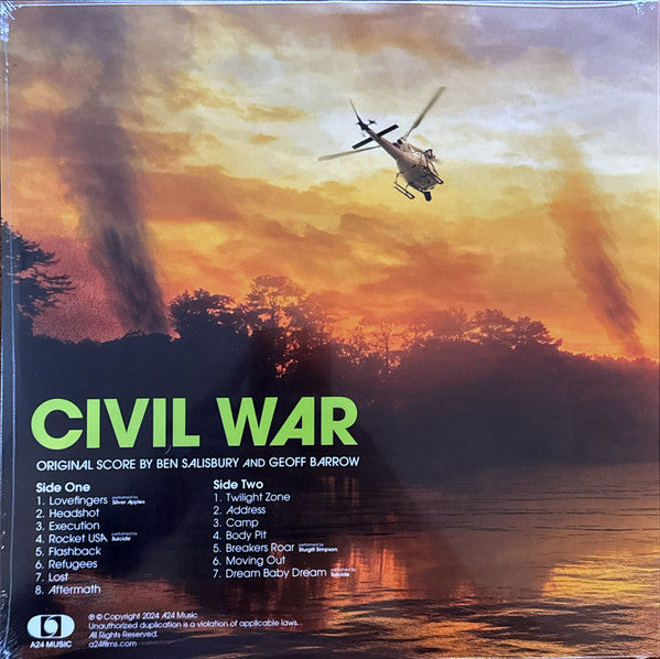 Ben Salisbury And Geoff Barrow : Civil War (Original Score) (LP, Album, Gre)