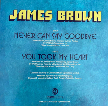 James Brown : Never Can Say Goodbye/You Took My Heart (7", Single)