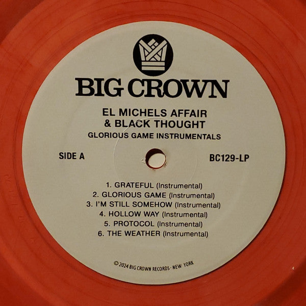 El Michels Affair & Black Thought : Glorious Game (Instrumentals) (LP, Album, Ltd, Blo)