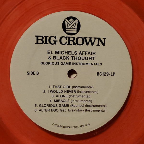 El Michels Affair & Black Thought : Glorious Game (Instrumentals) (LP, Album, Ltd, Blo)